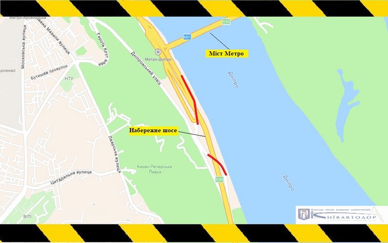 Где в Киеве ограничат движение транспорта -