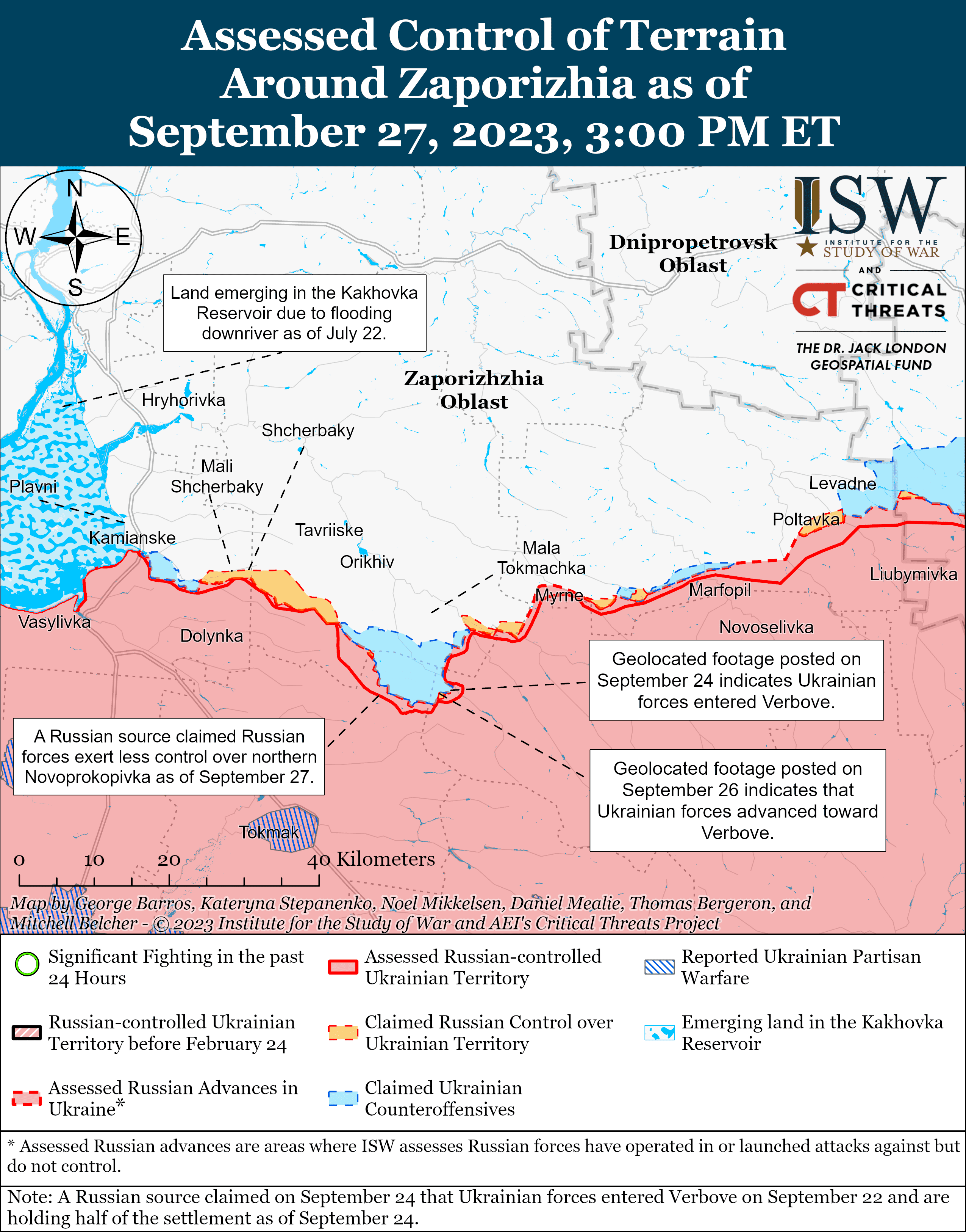 Мапа бойових дій в Україні 28 вересня -