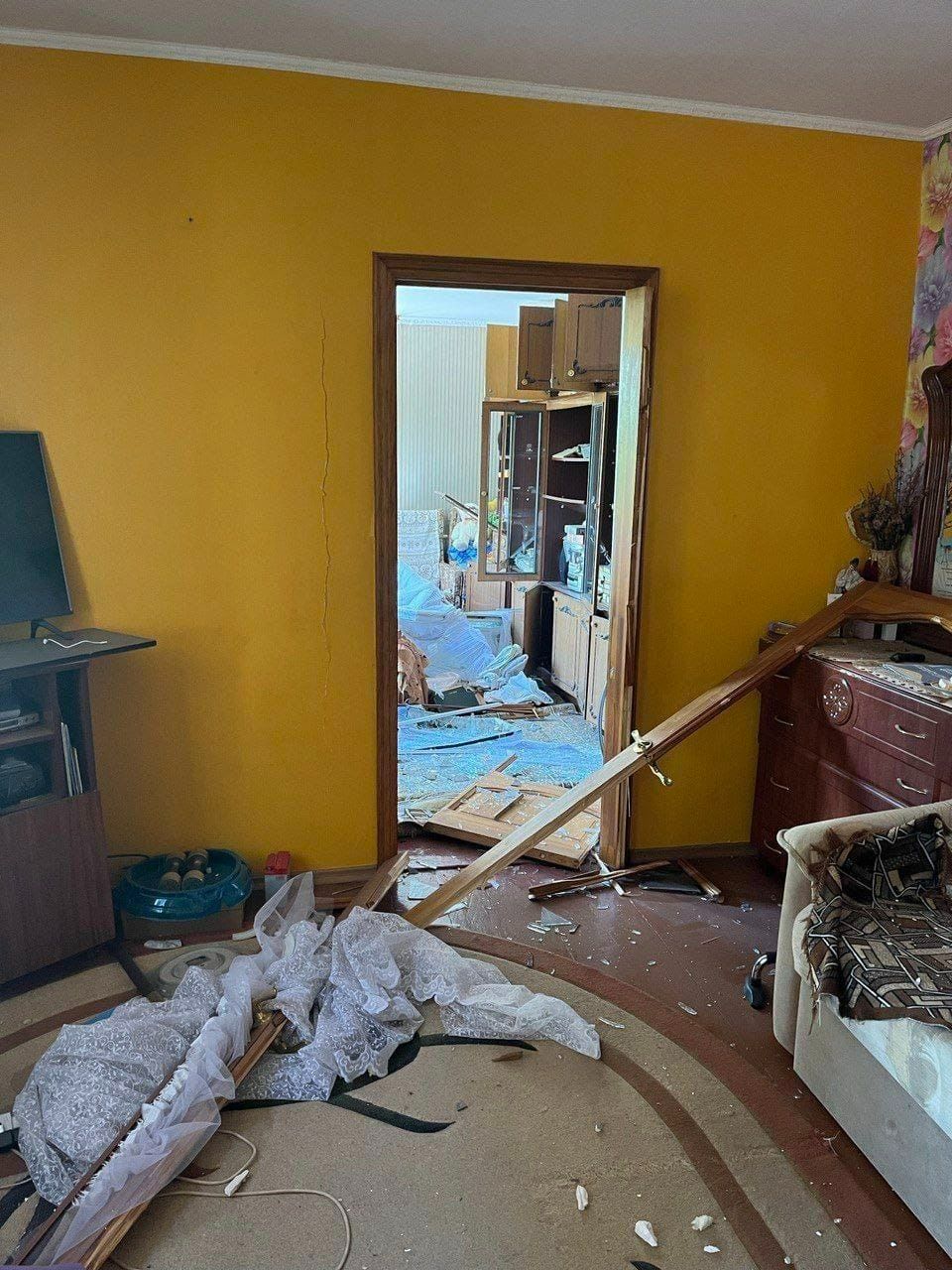 Последствия повреждений в доме Виктории Суско &ndash;