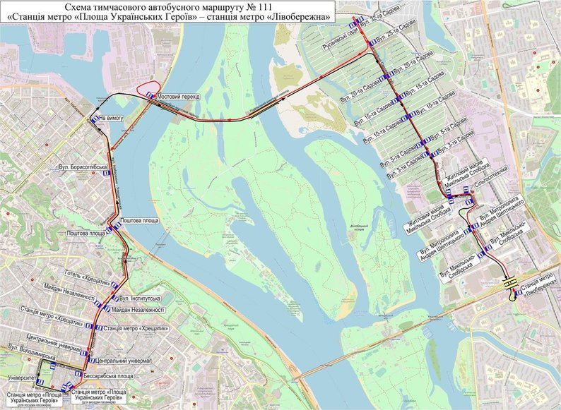 У Києві запустили новий автобус через Подільсько-Воскресенський міст.