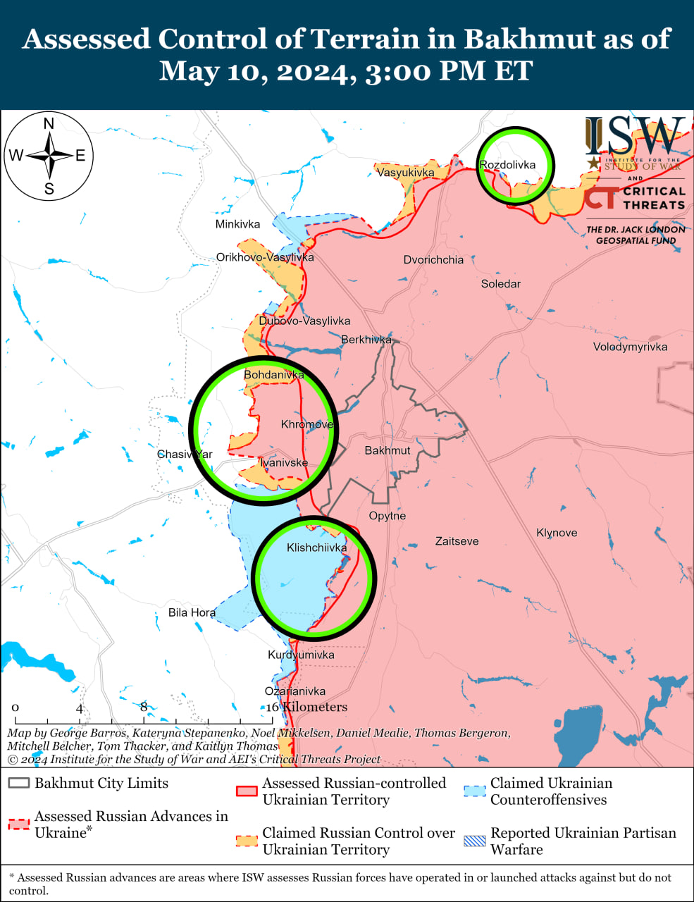 Карта бойових дій в Україні 11 травня.
