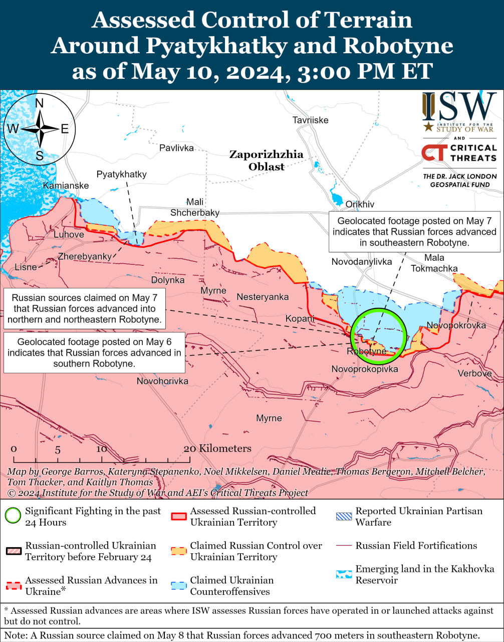 Карта бойових дій в Україні 11 травня.