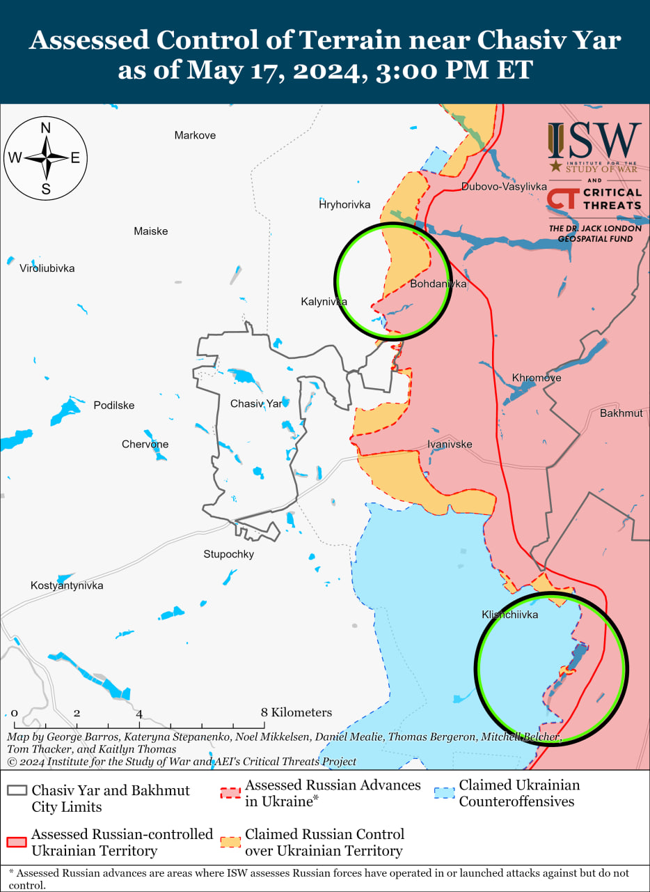 Карта бойових дій в Україні.