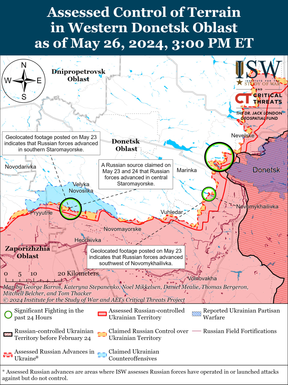 Карта бойових дій.