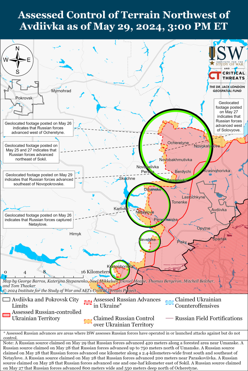 Карта бойових дій.