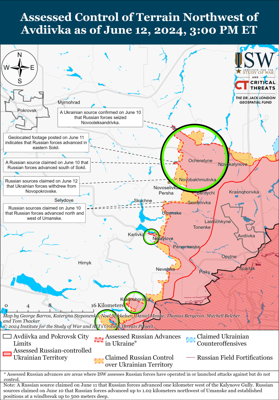Карта бойових дій.