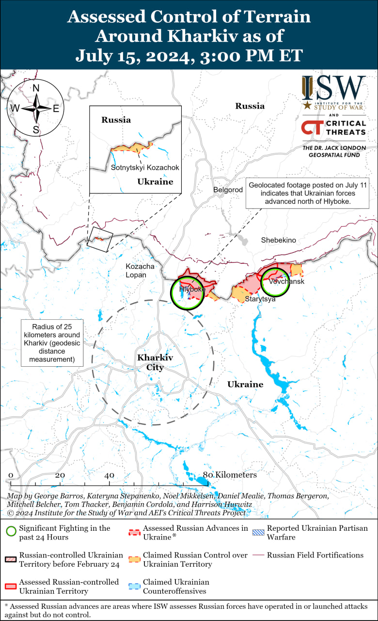 Карта бойових дій.