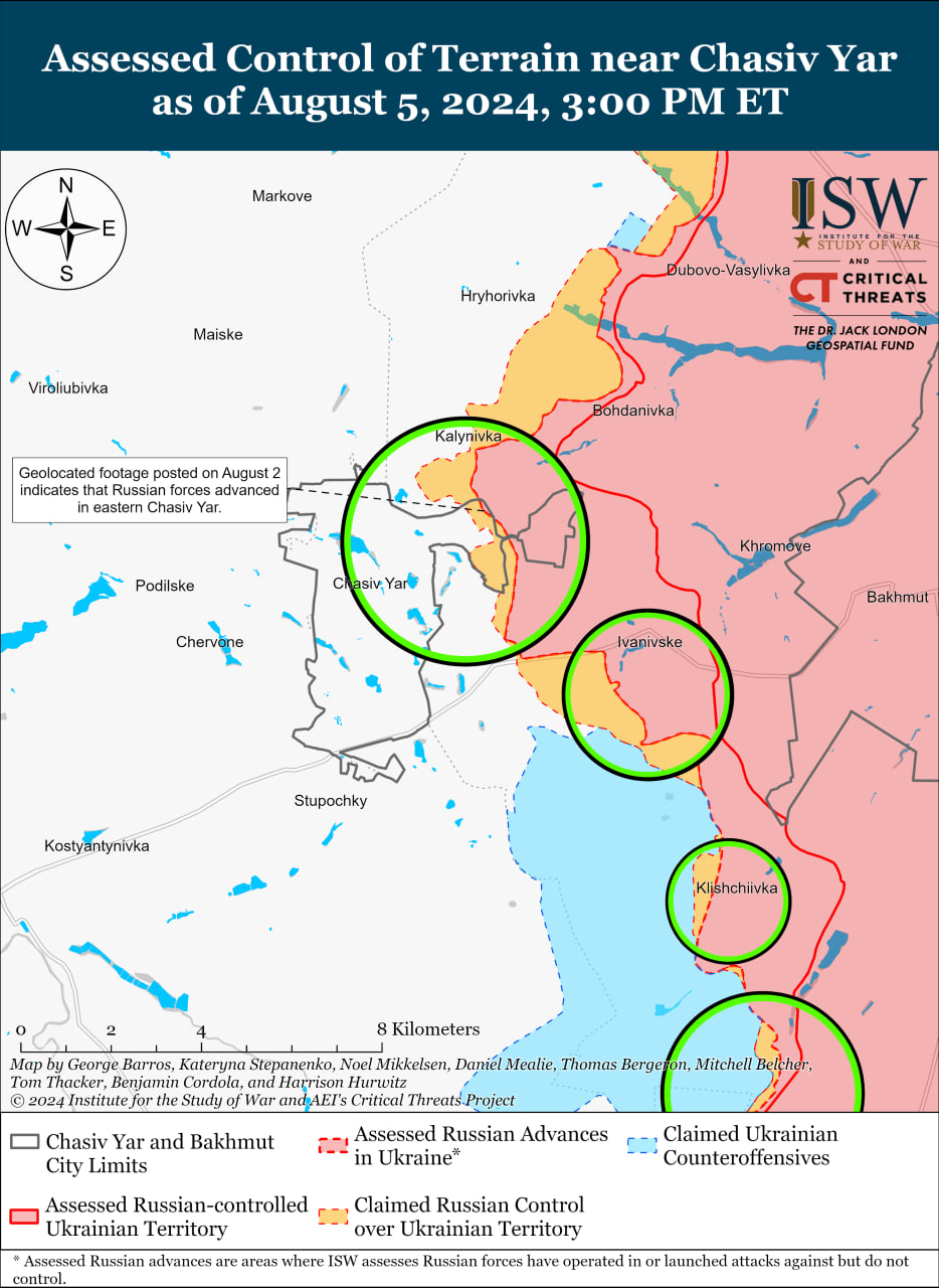 Карта боевых действий.