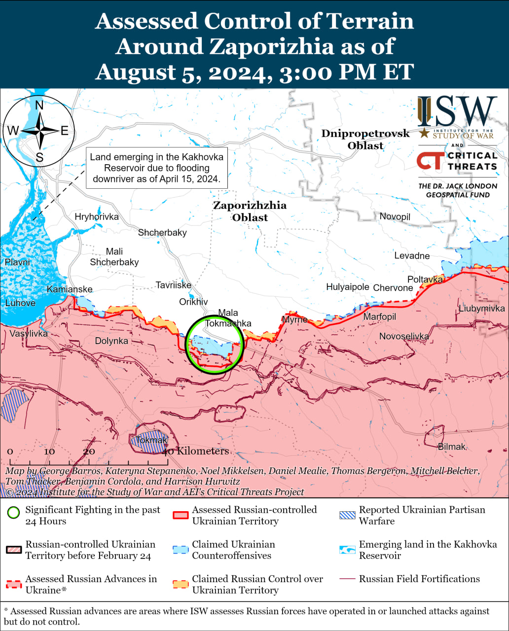 Карта боевых действий.