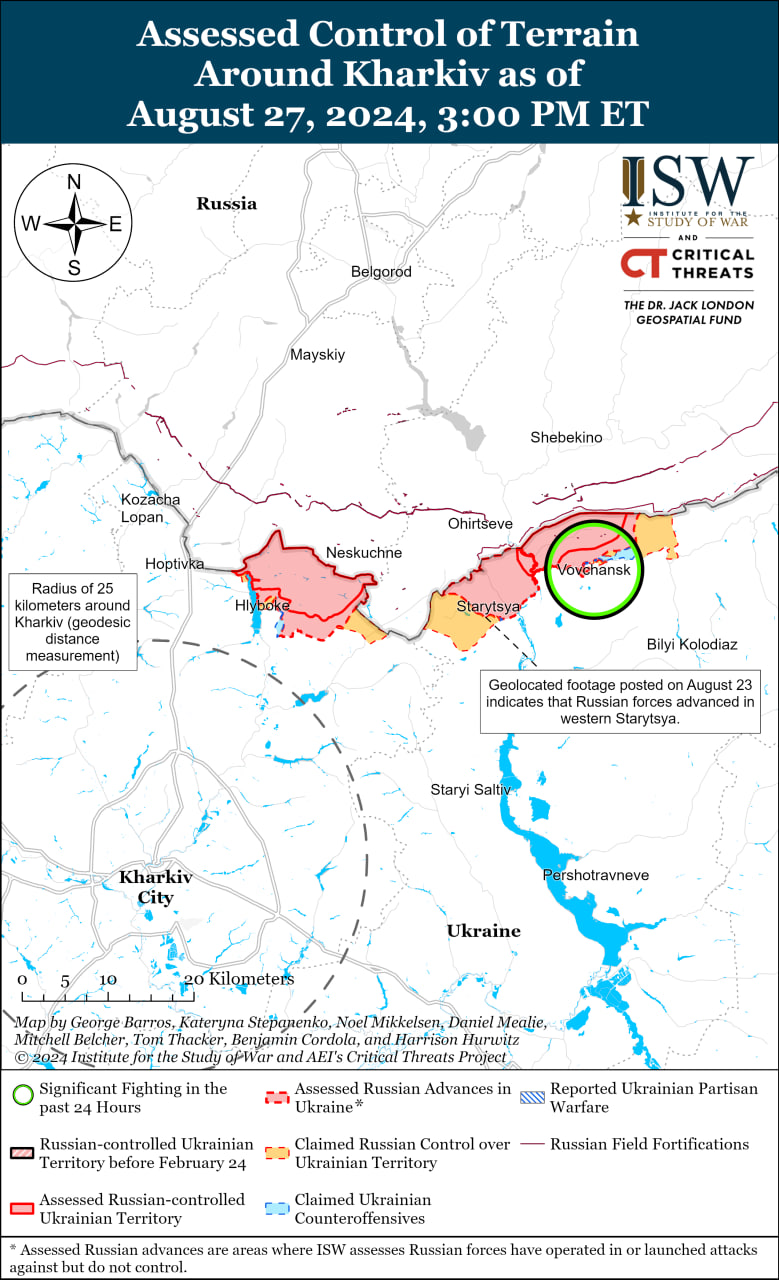 Карта боевых действий.