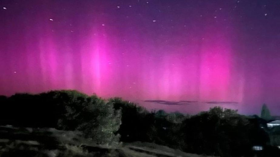 Над Україною спостерігали полярне сяйво фото 1