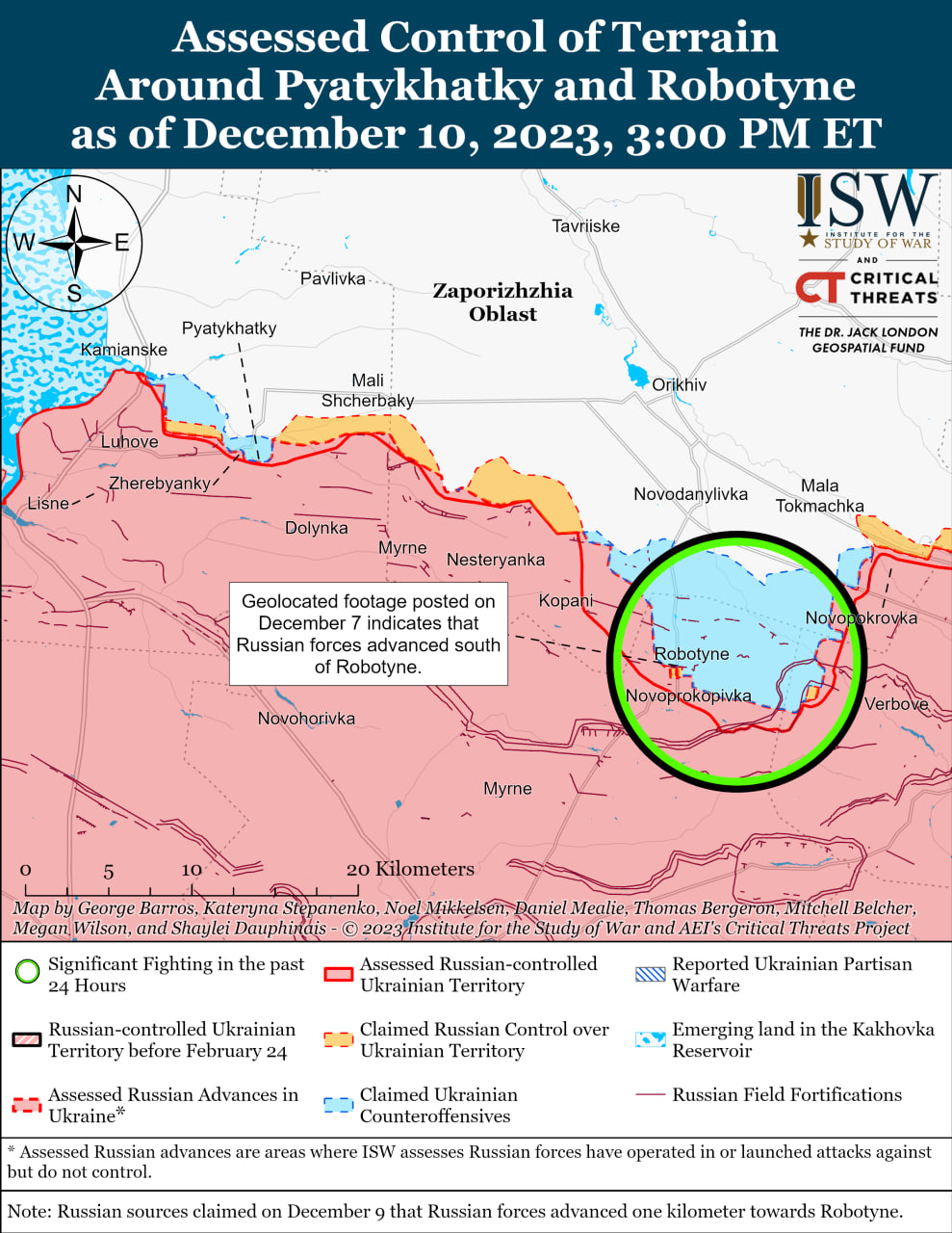 Карта бойових дій в Україні 11 грудня.