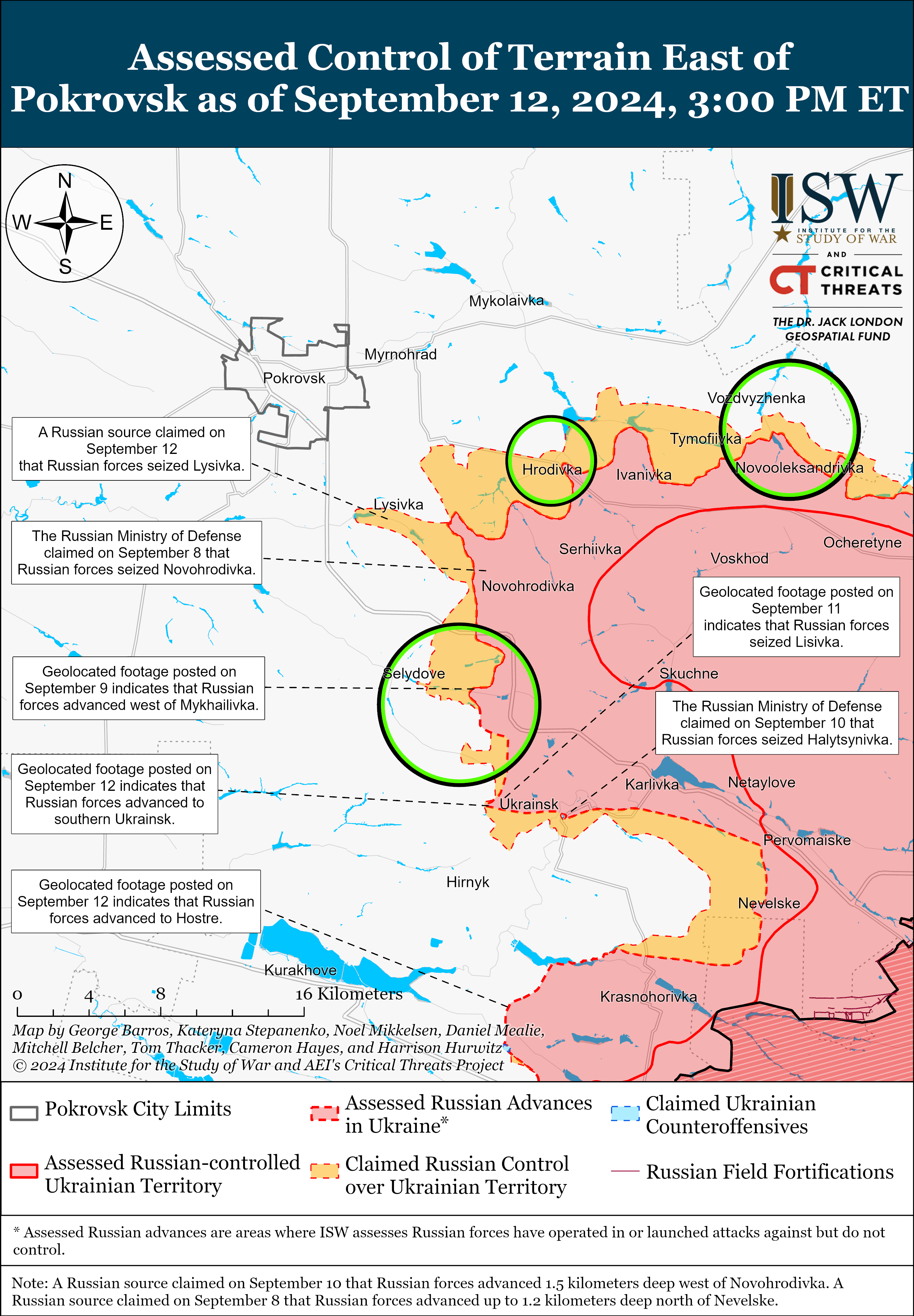 Карта бойових дій. Фото understandingwar.org 