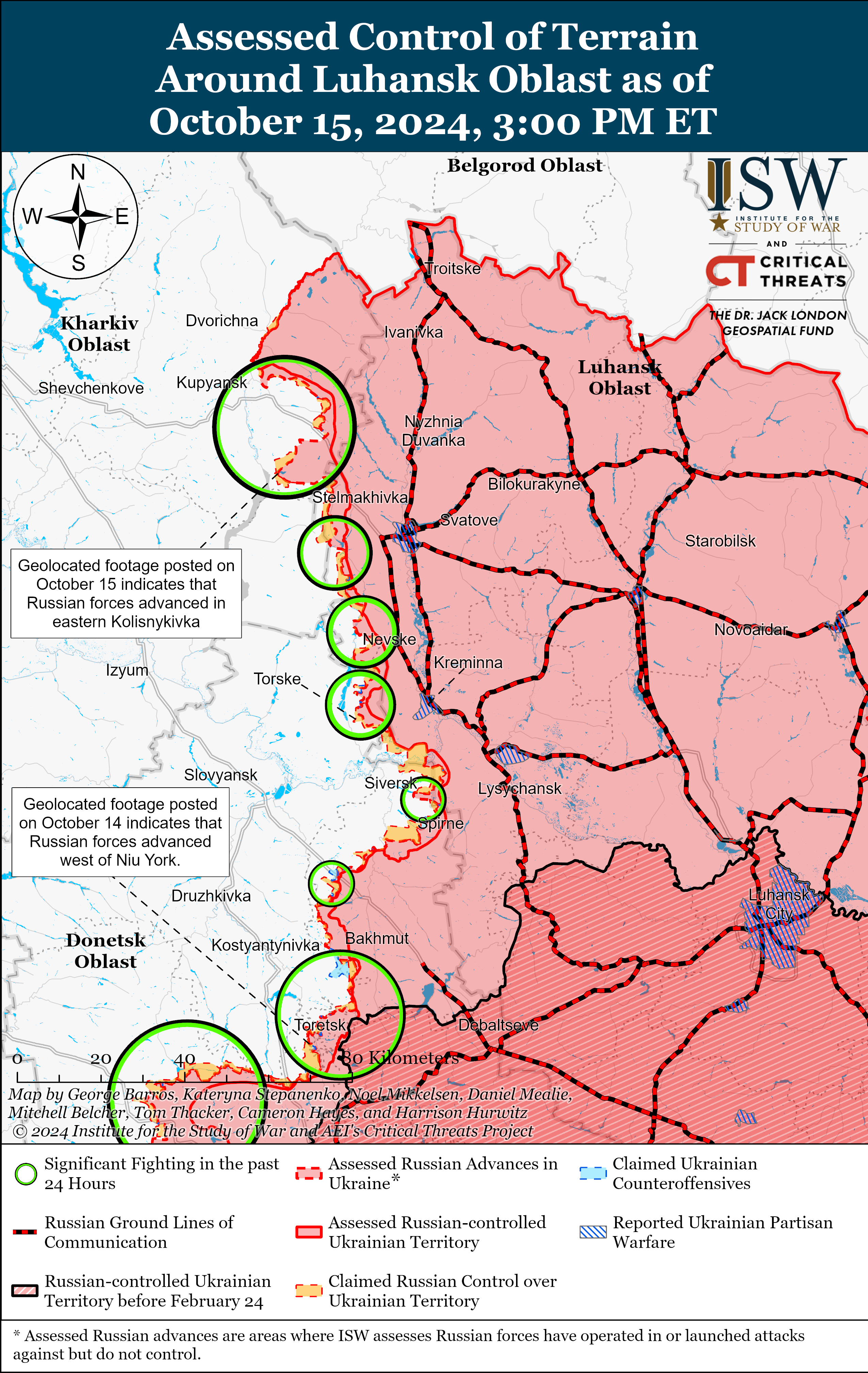 Карта бойових дій. Фото: understandingwar.org