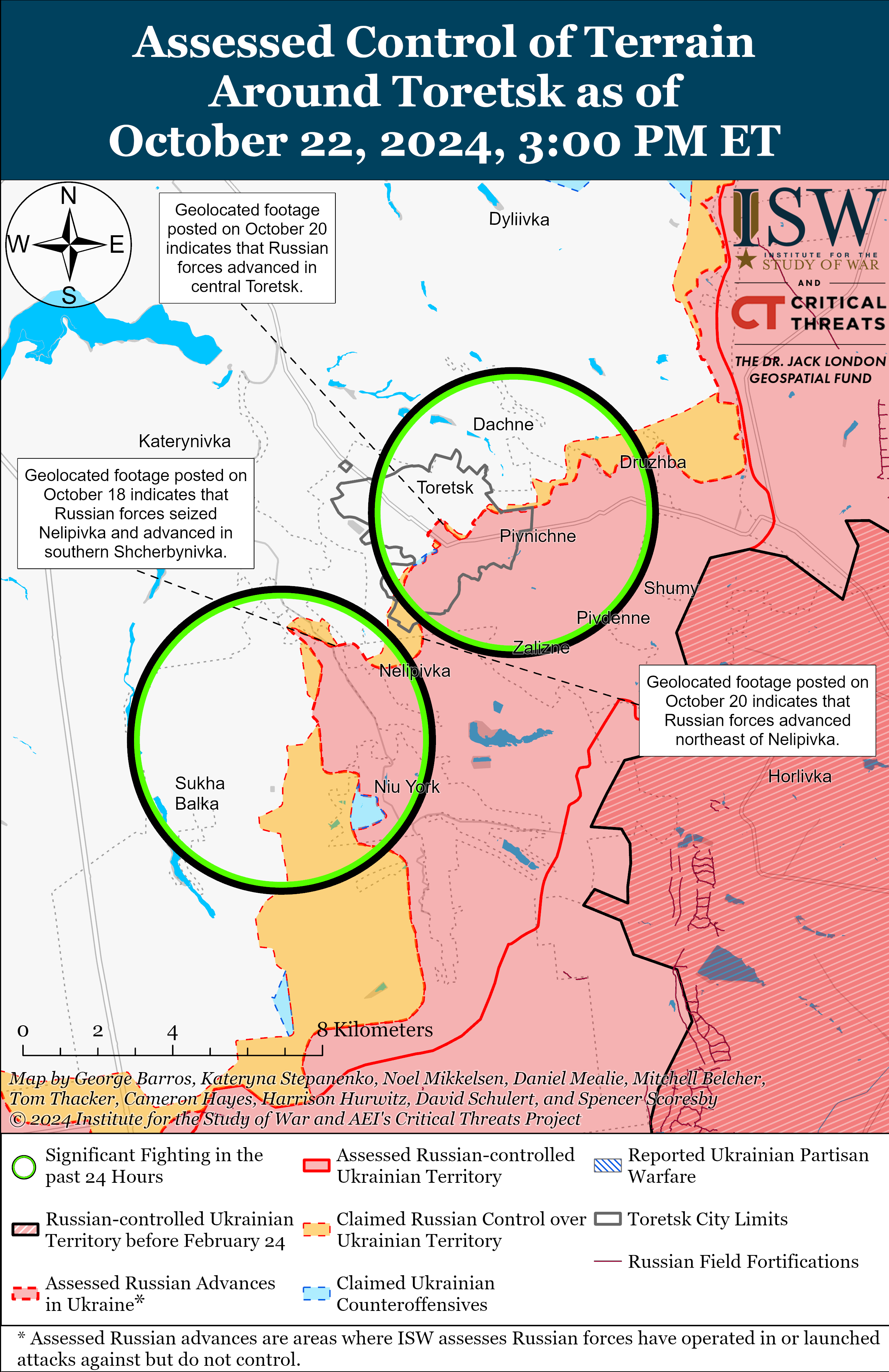 Карта боевых действий. Фото: understandingwar.org