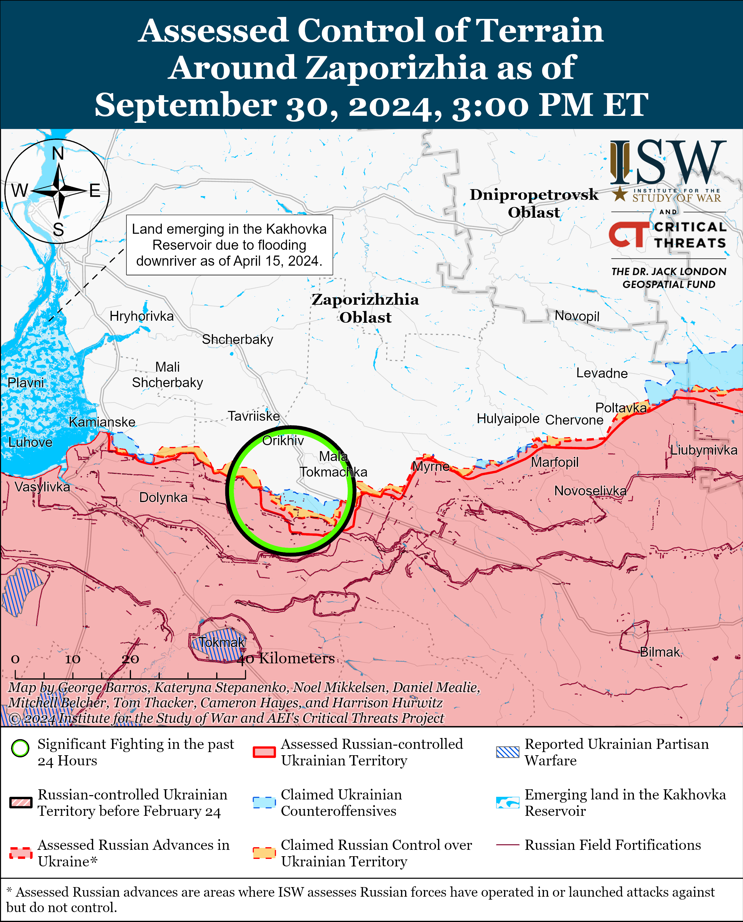 Карта боевых действий. Фото: understandingwar.org