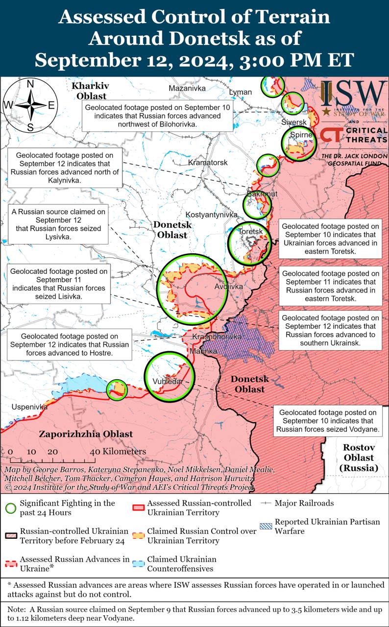 Карта бойових дій. Фото understandingwar.org 