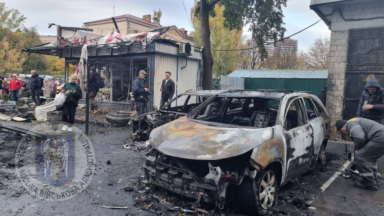 Последствия атаки в Соломенском районе. Фото: VA_Kyiv